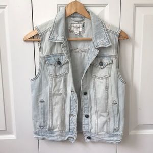 Light Wash Jean Vest